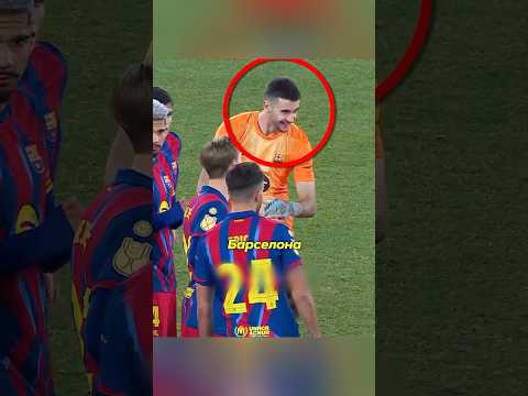Что с вратарём «Барселоны»? 😂 #футбол #роналду #реалмадрид #барселона