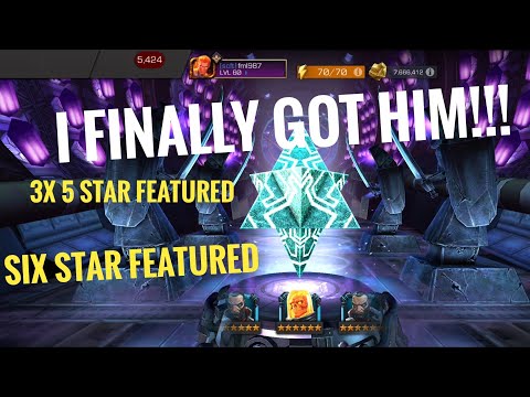 3x Featured Five-Star + a Featured Six-Star Crystal Opening | Marvel Contest of Champions