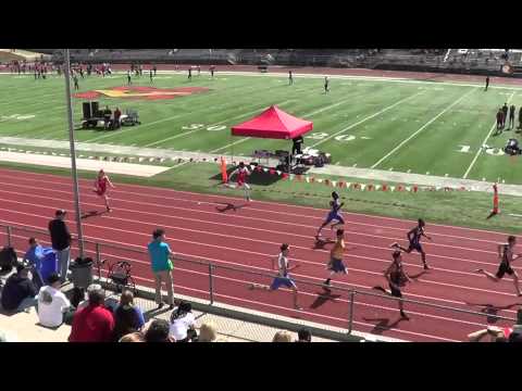 T Smith & C Green - FSB 200m at OC Champs 4-26-14 - Los Alamitos Boys