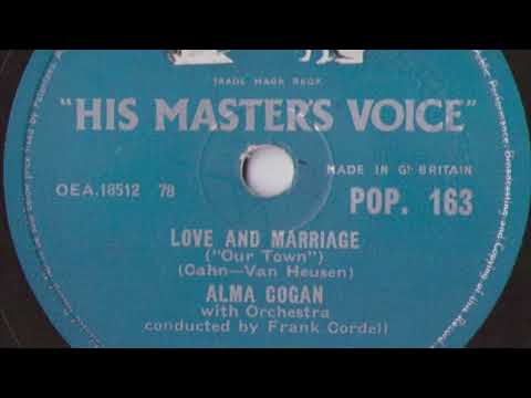 Alma Cogan - Love And Marriage “Our Town” (78 rpm record) 1956