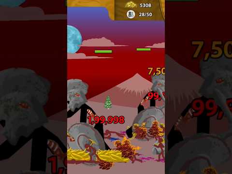 2 Zombie Rush in 100X Spearton 💀 #stickwarlegacy  #shortsfeed #shorts  #gaming #trending #viral