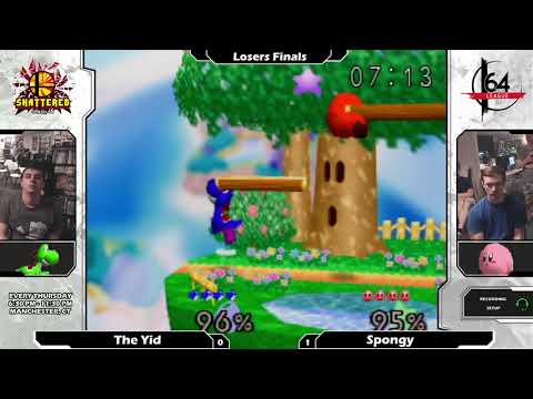 Smash 64:  The Yid (Yoshi) V Spongy (Kirby) - Shattered 120 Tournament SSB64