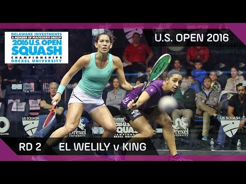 Squash: El Welily v King - U.S. Open 2016 - Rd 2 Highlights