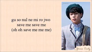 Download lagu BTS (방탄소년단) - Save Me (Easy Lyrics) mp3 Download lagu BTS (방탄소년단) - Save Me (Easy Lyrics) mp3