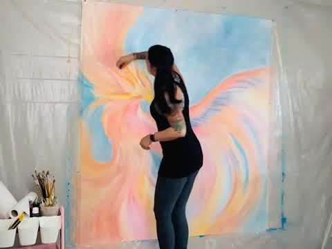 Phoenix Rising Painting Time Lapse