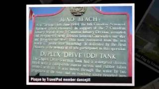 preview picture of video 'Juno Beach, Winnipeg Rifles Dancejill's photos around Courseulles-sur-Mer, France (travel pics)'
