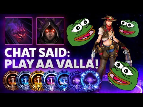 Valla Rain - CHAT SAID PLAY AA VALLA! - Bronze to Grandmaster S1 2022