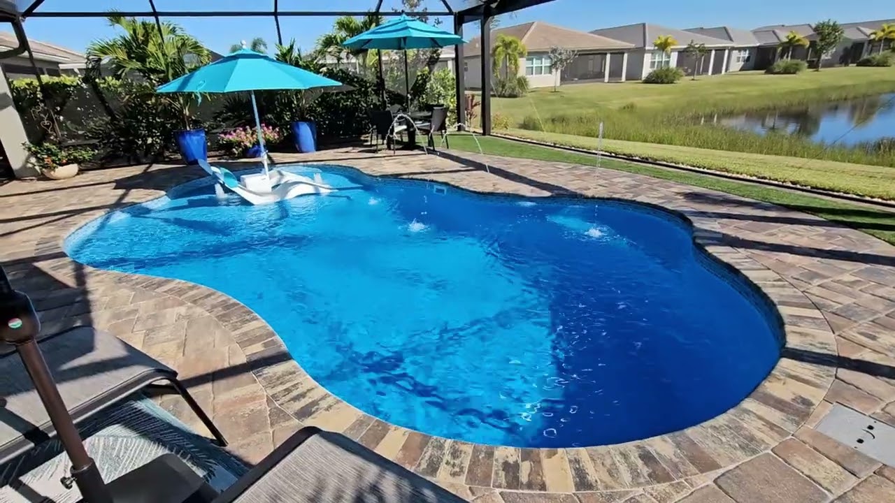 San Juan Huntington Beach Fiberglass Pool in Port St Lucie