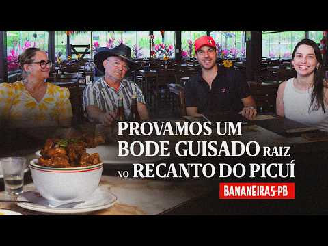 PROVAMOS UM BODE GUISADO RAIZ NO RECANTO DO PICUÍ EM BANANEIRAS NO BREJO PARAIBANO