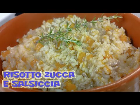 RISOTTO ZUCCA E SALSICCIA - Primo piatto dal sapore autunnale.
