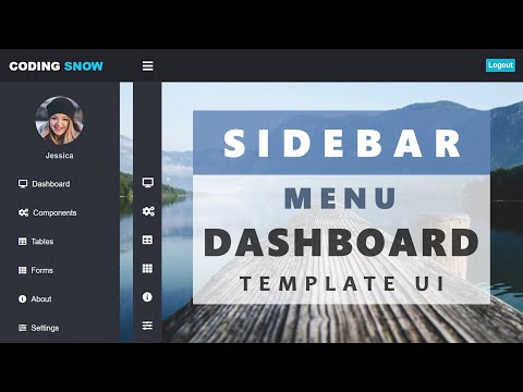Sidebar Menu Dashboard Template UI | Side Navigation Bar Only Using CSS and HTML
