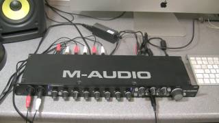 Video thumbnail for M-Audio M-Track Eight review by dancetech