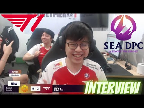 XEPHER INTERVIEW WINNER AFTER MATCH - T1 VS OB NEON - DPC SEA 21/2022 Tour 2 : Division I