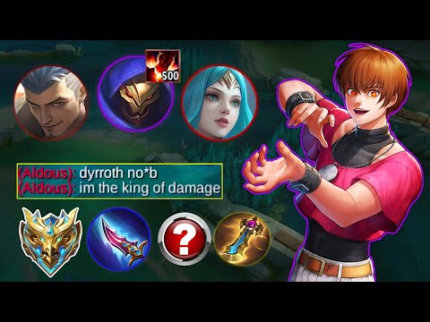 HOW TO DEAL  AGGRESSIVE 500 STACK ALDOUS & FREDRINN!? DYRROTH MYTHICAL GLORY RANK GAMEPLAY -MLBB
