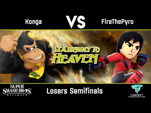 Konga (Donkey Kong) vs FireThePyro (Mii Brawler) - Losers Semifinals - Stairway to Heaven #33