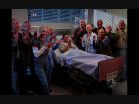 Scrubs. JD shaved his head.