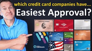 Which credit card companies have the EASIEST APPROVAL in 2024 (and which are not so easy)?