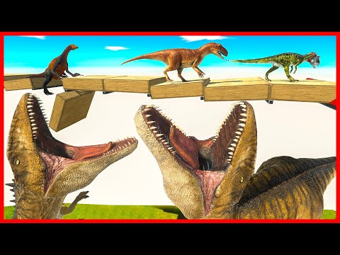 WHO can CROSS ON UNSTABLE BRIDGE | ARBS - Animal Revolt Battle Simulator