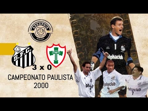 Santos 3 x 0 Portuguesa - 20/05/2000 - Melhores Momentos - Narração: Deva Pascovicci