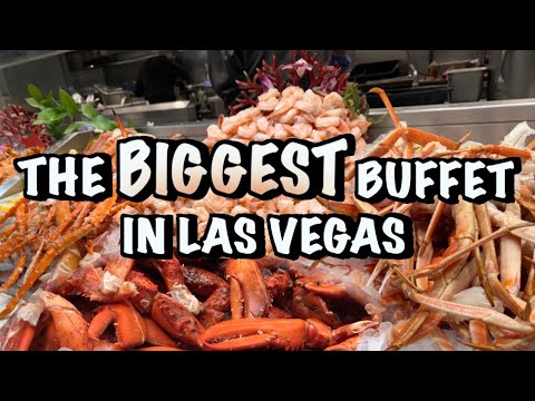 The BIGGEST BUFFET in Las Vegas | Bacchanal Buffet | Caesars Palace | January 2024