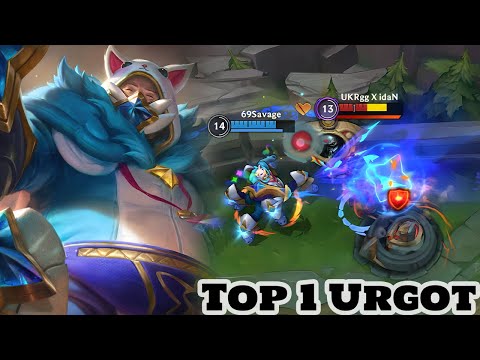Wild Rift Top 1 Urgot Pajama Guardian Cosplay Skin Gameplay Rank Sovereign