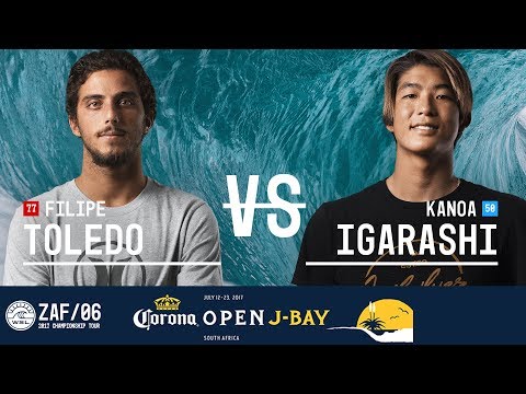 Filipe Toledo vs. Kanoa Igarashi - Round Two, Heat 8 - Corona Open J-Bay 2017