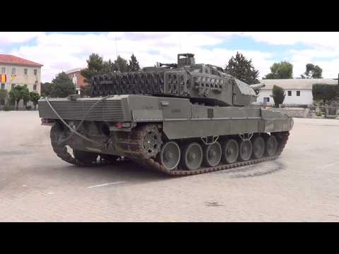 Leopard tank in El Goloso (Spain)