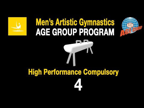 Men's Artistic Gymnastics Age Group Program - Pommel Horse - High Performance Compulsory - HPC 4