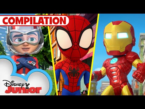 Marvel's Meet Spidey and His Amazing Friends Shorts | Season 2 | 20 Min Compilation |@disneyjunior​