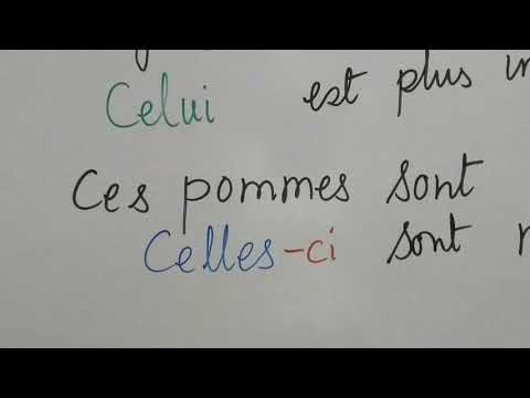 Demonstrative pronoun