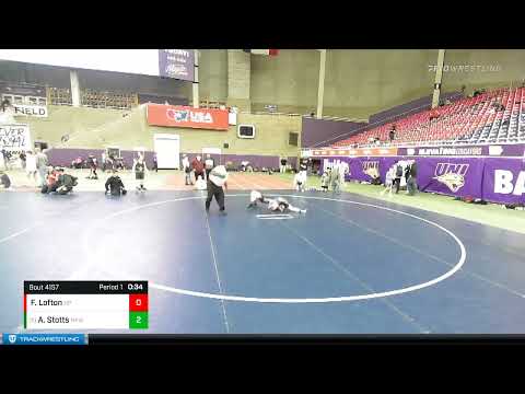 106 Lbs Cons. Round 2 - Anthony Stotts, Neosho Youth Wrestling Vs Forester Lofton, New Prague Ac28