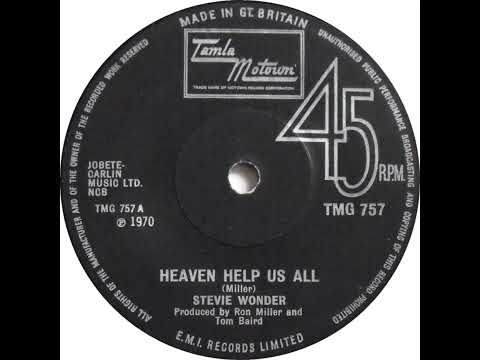 UK New Entry 1970 (214) Stevie Wonder - Heaven Help Us All