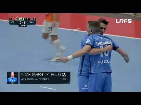 Gol Dani Santos (1-1) Viña Albali Valdepeñas - Ribera Navarra. J12, 1Div. LNFS