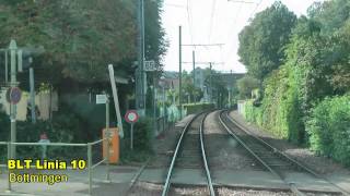 preview picture of video 'Strassenbahn Basel linia 10'