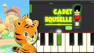 Piano pour enfant -  comptine cadet rousselle pour apprendre le piano