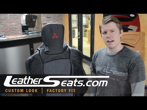 Mitsubishi Lancer Evo X Ecstasy 2-tone DarkGraphite & Fog Suede interior upgrade - LeatherSeats.com