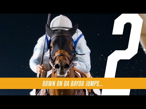 A nice performance from DOWN ON DA BAYOU, who jumps from the stalls perfectly this time...