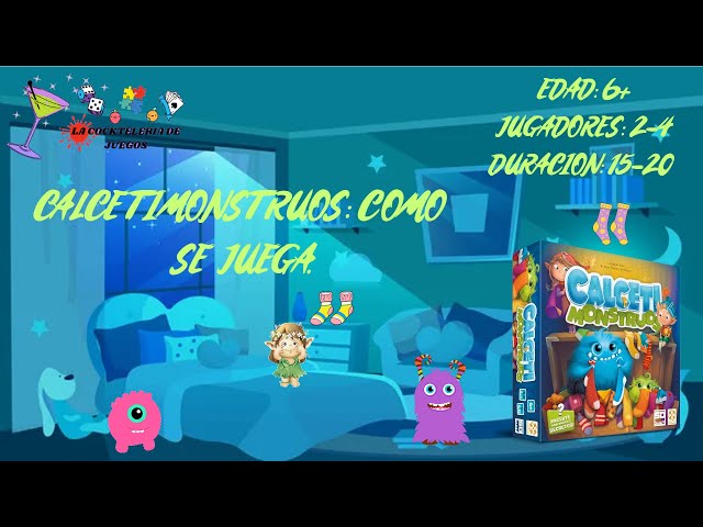 Vídeo relacionado con SD GAMES CALCETIMONSTRUOS - Juego de Mesa Infantil para Mayores 6 Años, Juego de Habilidad 1 a 4 Jugadores
