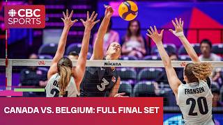 Final set of Canada vs. Belgium at FIVB Volleyball Women’s Nations League stop in Hong Kong