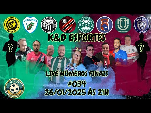 Live Números Finais 034 | Tudo sobre o Futebol Paranaense  | CAMPEONATO PARANAENSE 2025