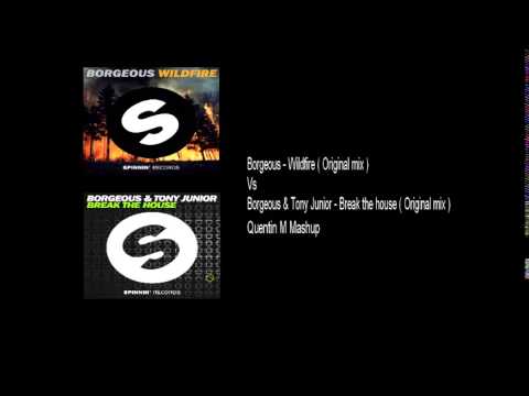Borgeous - Wildfire vs Borgeous & Tony Junior - Break the house ( Quentin M Mashup )