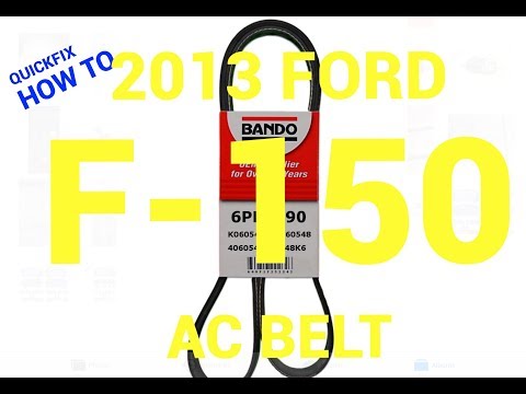 How to replace an A/C Belt on a Ford F150/Mustang 3.7L 5.0L:Philadelphia