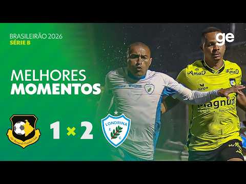 Gols e melhores lances de São Bernardo x Londrina
