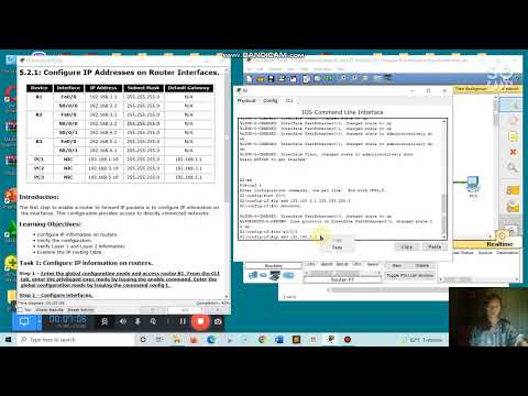 5.2.1 Configure IP Addresses on Router Interfaces
