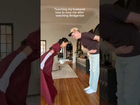 Teaching my husband how to woo me after watching Bridgerton 💃🏻