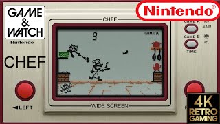 Chef Nintendo Game & Watch 4k Gameplay