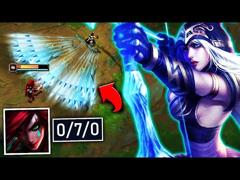 I MADE KATARINA RAGE QUIT WITH AP ASHE MID (SHE WAS USELESS) - League of Legends