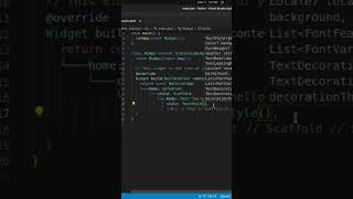 Increase Font size of Text widget in Flutter #shorts