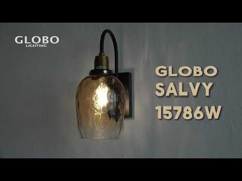 Globo 15786W - Nástěnná lampa SALVY 1xE27/60W/230V oranžová