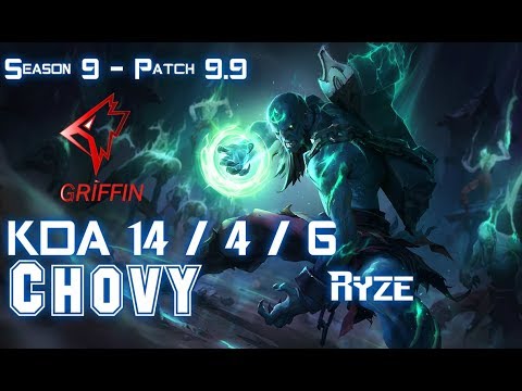 GRF Chovy RYZE vs SYLAS Mid - Patch 9.9 KR Ranked